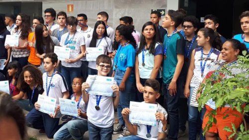 Medalhista participou da premiação regional da 14ª OBMEP